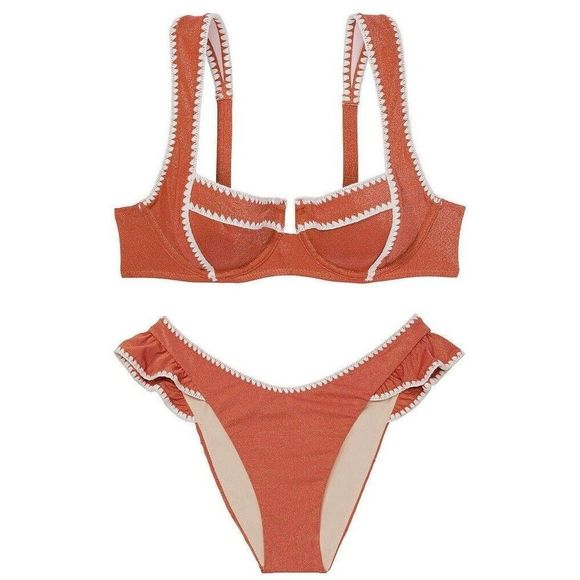 Victoria's Secret 36B,36DD,38DD BIKINI high-waist black FLORAL FULL COVERAGE